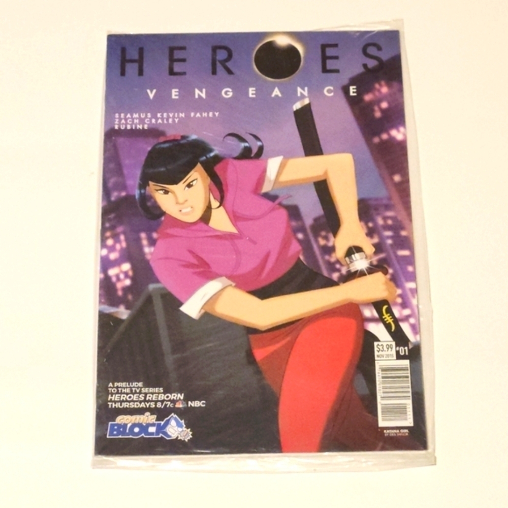 *5 for $20* Heroes: Vengeance #1 -Des Taylor Variant - Titan Comics (2015) Block